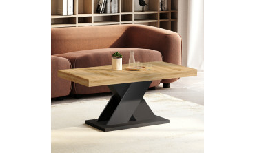 Table basse Alexia pieds croisés