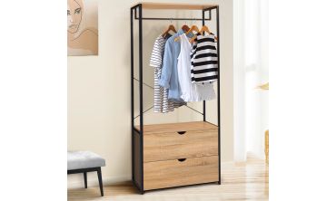 Dressing Memphis - penderie et 2 tiroirs
