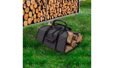 Sac de transport pour bûches en tissu