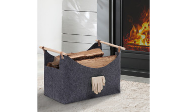 Sac de transport pour bûches en tissu