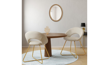 Chaises Malone en velours