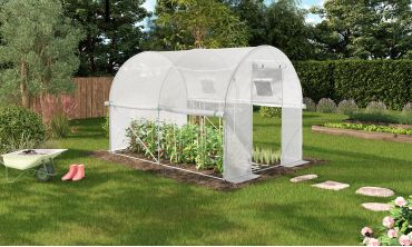 Serre tunnel blanche 3x2m toutes saisons