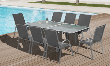 Table extensible verre trempé