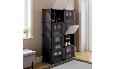 Meuble à chaussures cube - 32 paires