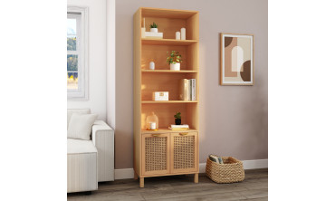 Etagère sur pieds Eve en cannage 5 niveaux