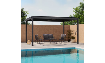 Pergola bioclimatique en aluminium 3x4m
