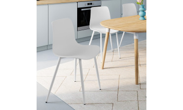 Chaises Nala blanches - lot de 6