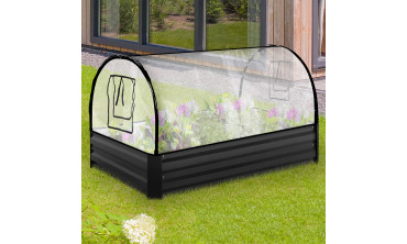Serre de potager en métal