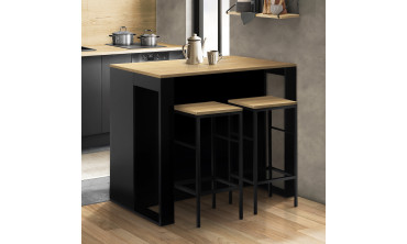 Ilot central de cuisine Nino avec rangements