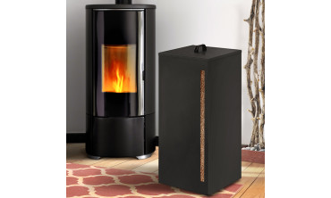 Réservoir à granules et pellets noir 55kg