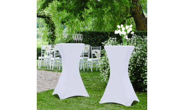 Tables hautes pliantes avec housse