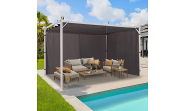 Rideau universel pour pergola