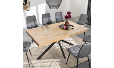 Table repas Brixton pieds spider
