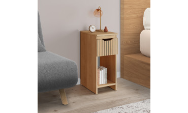 Tables de chevet Faustine avec 1 tiroir - lot de 2