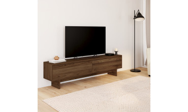 Meuble TV Yumi effet noyer