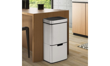 Poubelle automatique spéciale tri 72L