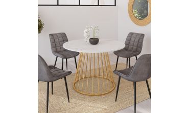 Table à manger ronde Adelle Ø110cm