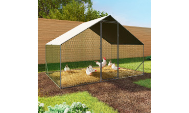 Enclos grillagé pour poules 6m² - 3x2m
