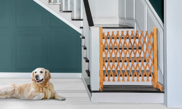 Barrière en bois extensible