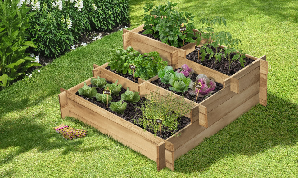 Carré potager 5 niveaux